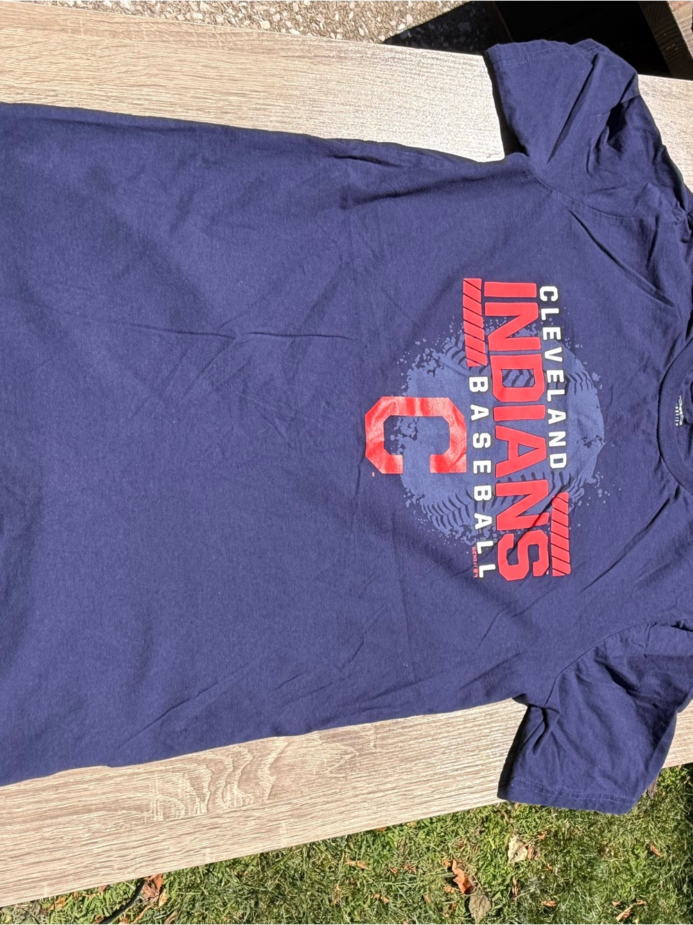 Cleveland Indians Navy Graphic Tee
